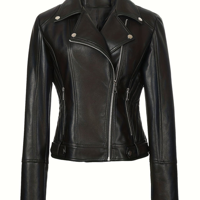 Mabel | Kurtka motocyklowa z zamkiem błyskawicznym z przodu