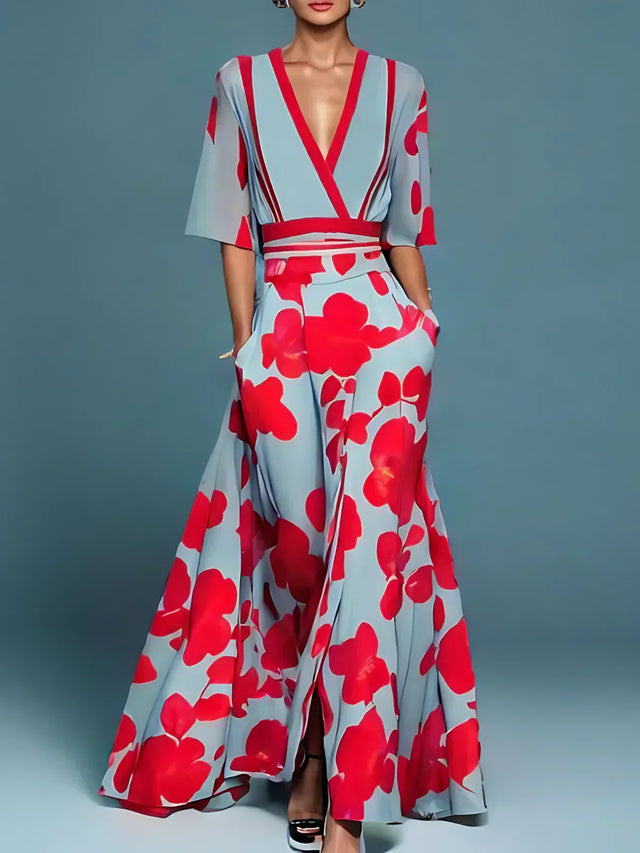 Elisa | Elegancka Sukienka Kwiatowa