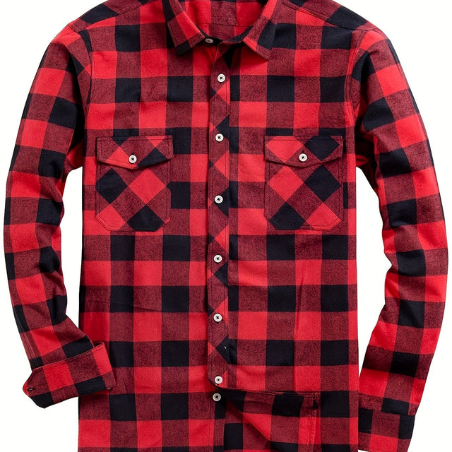 Miles | Klasyczna Koszula Flanelowa w Kratę