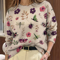 Elsie | Sweter z nadrukiem botanicznym
