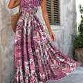 Roberta | Boho Maxi Sukienka w Wzór Paisley