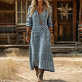 Esperanza | Sukienka casualowa z długim rękawem inspirowana stylem vintage