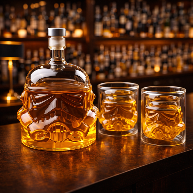 Darren | Zestaw Butelka Whisky i Szklanka