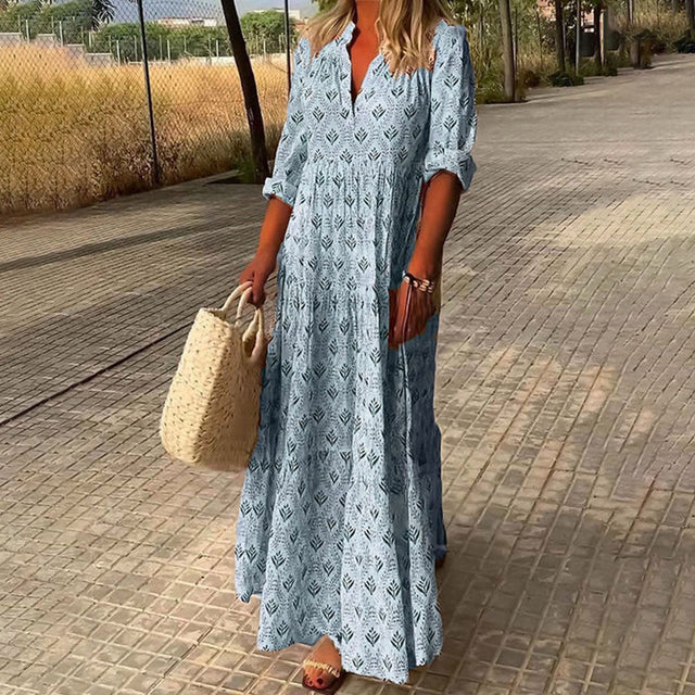 Louisa | Boho Maxi Sukienka Letnia