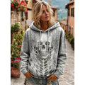 Dahlia | Skull Statement Halloween Hoodie