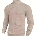 Merritt | Teksturowany Sweter z Wysokim Kołnierzem