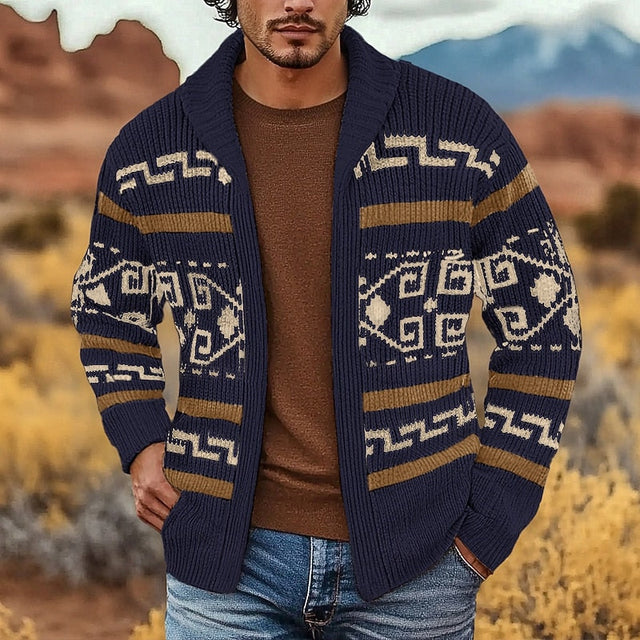 Sawyer | Kardigan z zamkiem w wzory