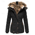 Gloria | Zimowa Kurtka z Kapturem i Futrzanym Wykończeniem