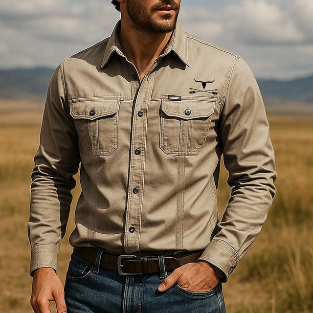 Wade | Wytrzymała Koszula Robocza w Stylu Western
