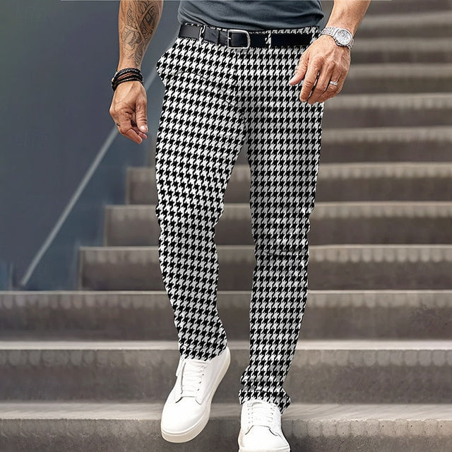 Nolan | Spodnie w Kratę Houndstooth