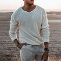 Sullivan | Sweter z teksturowanym dekoltem w serek