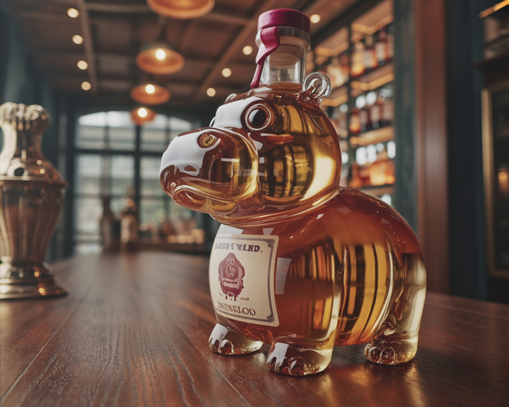Darren | Butelka Whisky w Kształcie Hipopotama