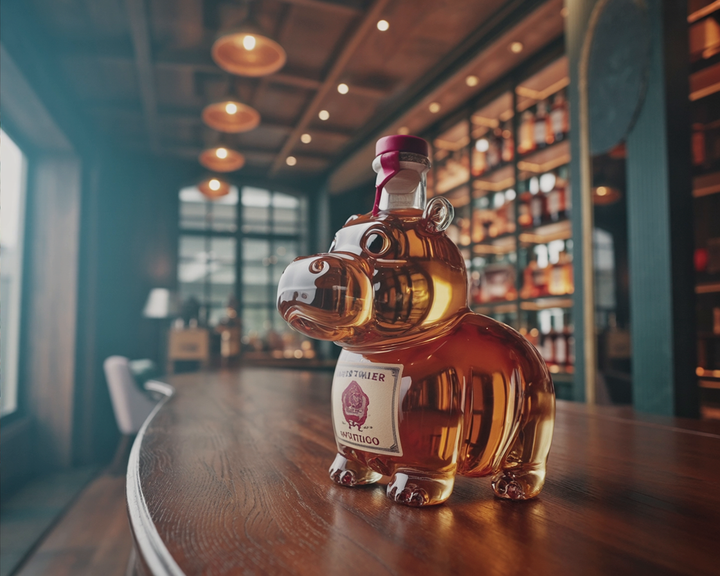 Darren | Butelka Whisky w Kształcie Hipopotama