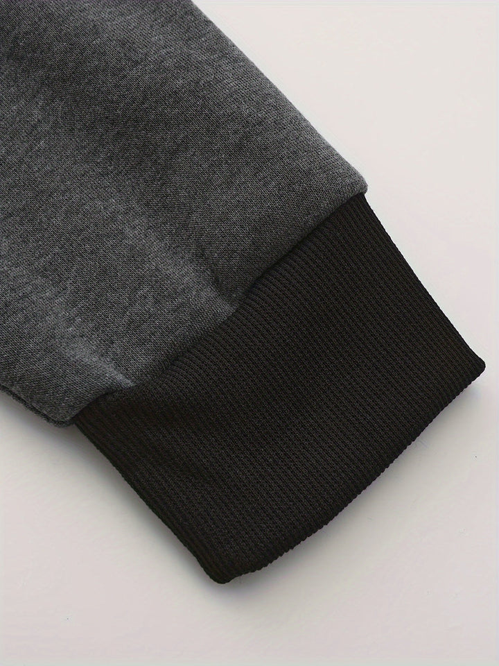 Cedric | Kolorowy Blok Zip-Up Hoodie