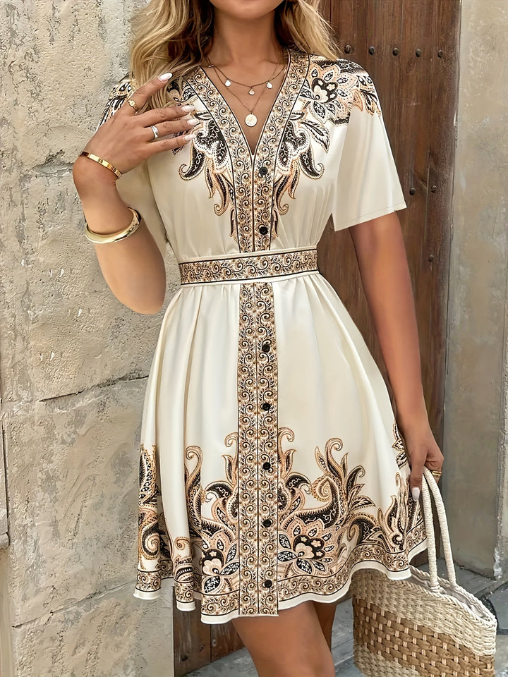 Georgia | Boho Print Sukienka A-Line