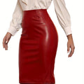Elena | Elegancka Midi Spódnica z Wysokim Stanem