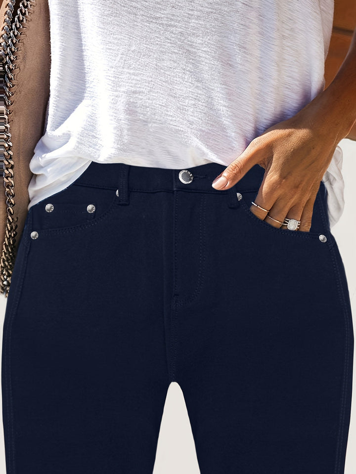 Joan | Jeansy Skinny z Wysokim Stanem
