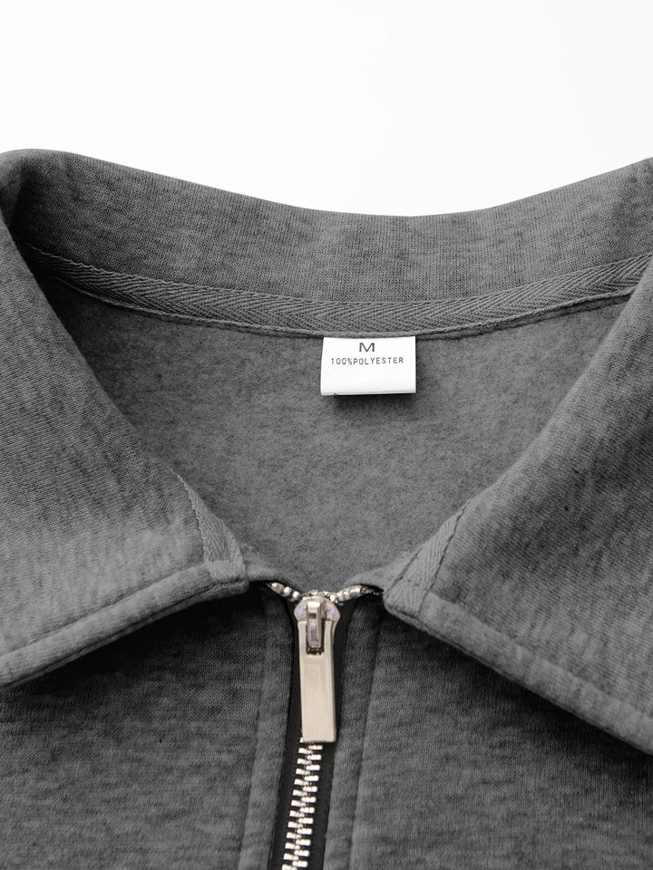 Emmett | Elegancki Pulower z Połowicznym Zipperem