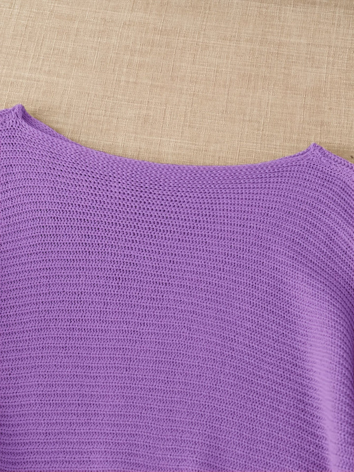 Lena | Luźny sweter z otwartym splotem