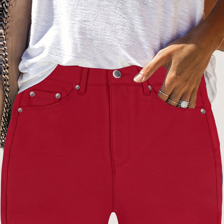 Joan | Jeansy Skinny z Wysokim Stanem