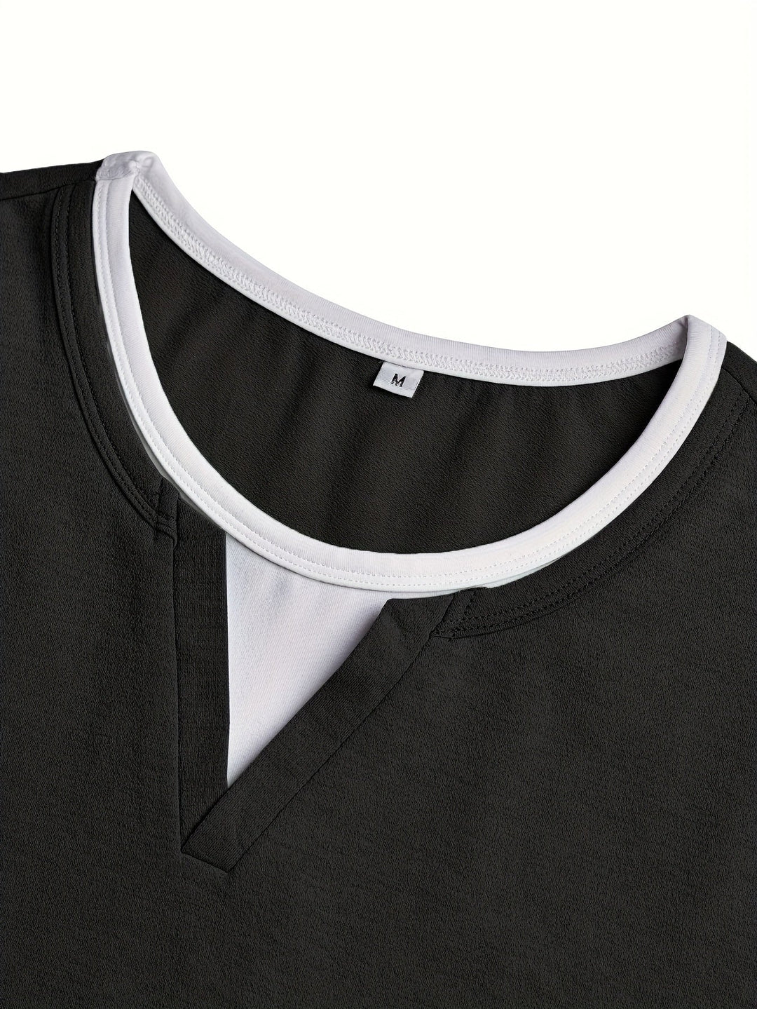 Nathan | Elegancka koszula Henley z dekoltem w serek