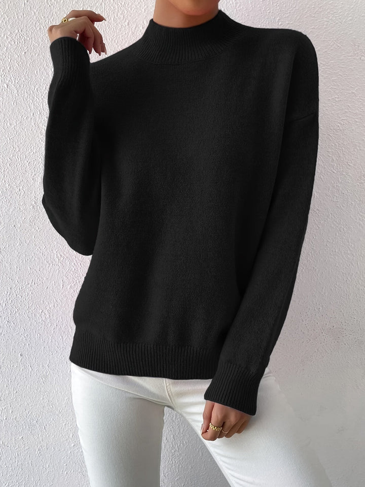 Lorelei | Elegancki Sweter z Mock Neck
