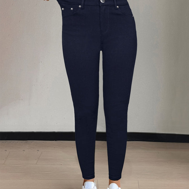 Sylvie | Jeansy Skinny z Wysokim Stanem