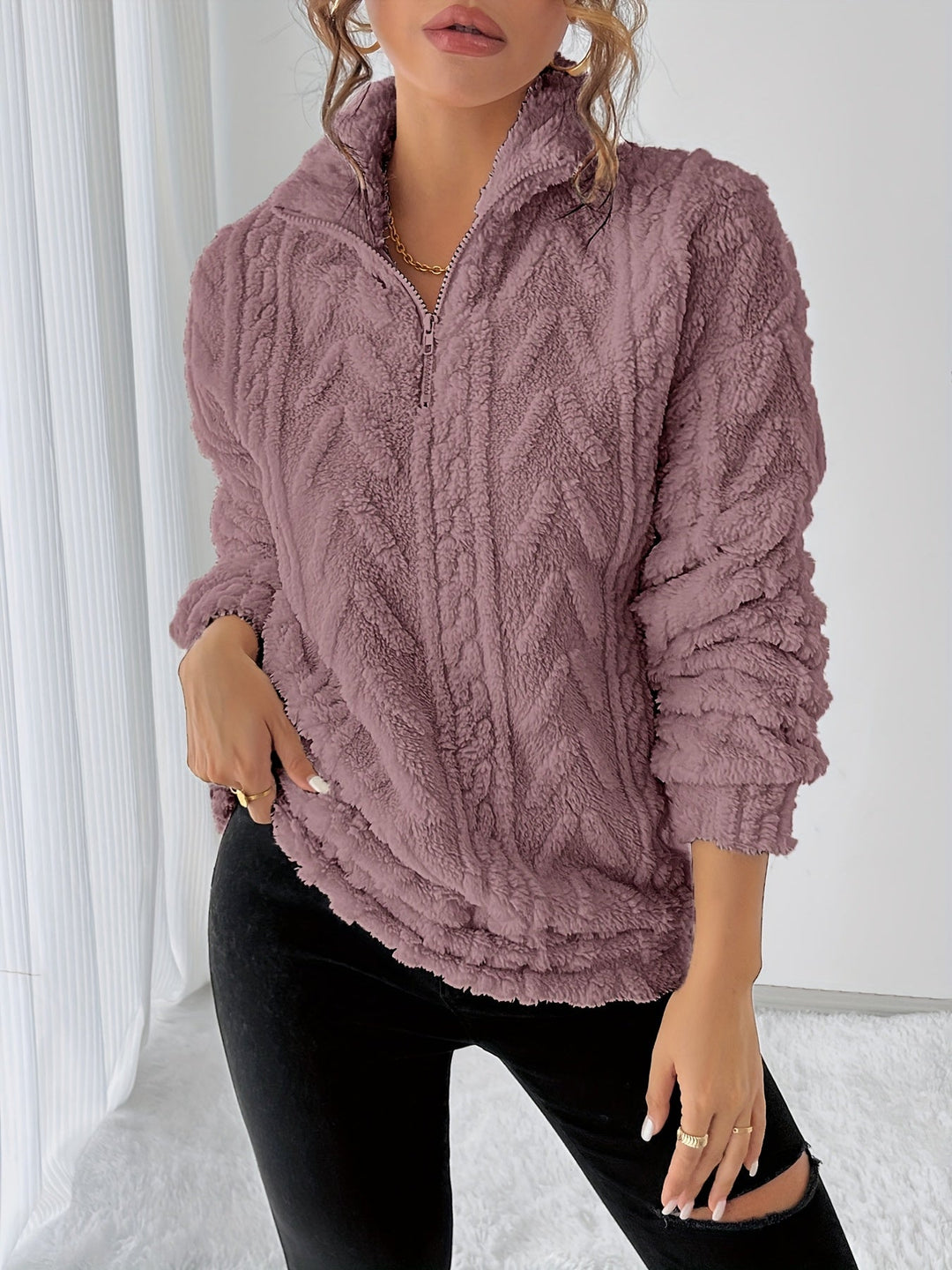 Kristen | Przytulny Teksturowany Sweter