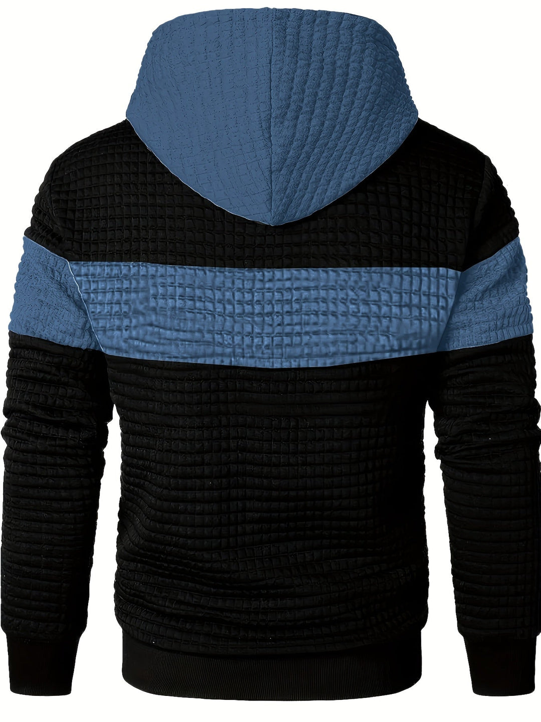 Hayes | Teksturowany Hoodie w Blokach Kolorystycznych