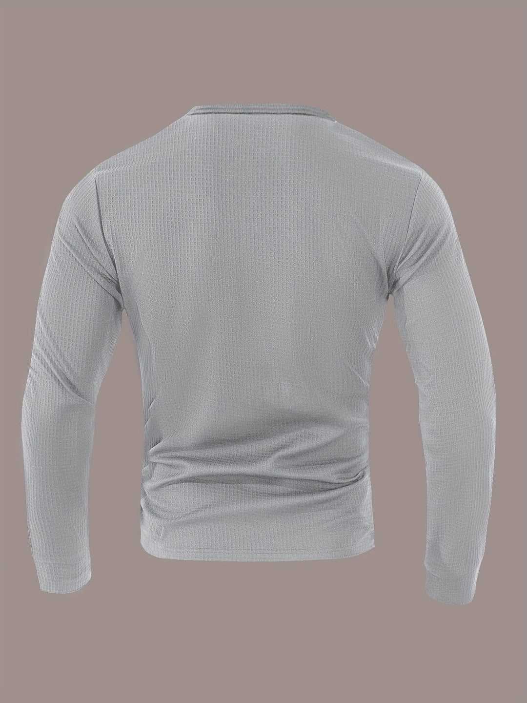 Curtis | Teksturowany Henley z Długim Rękawem