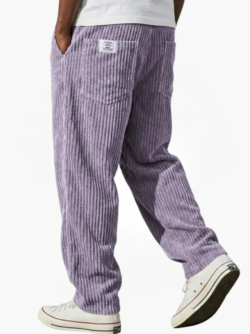 Gary | Spodnie w stylu vintage z kordurowej tkaniny