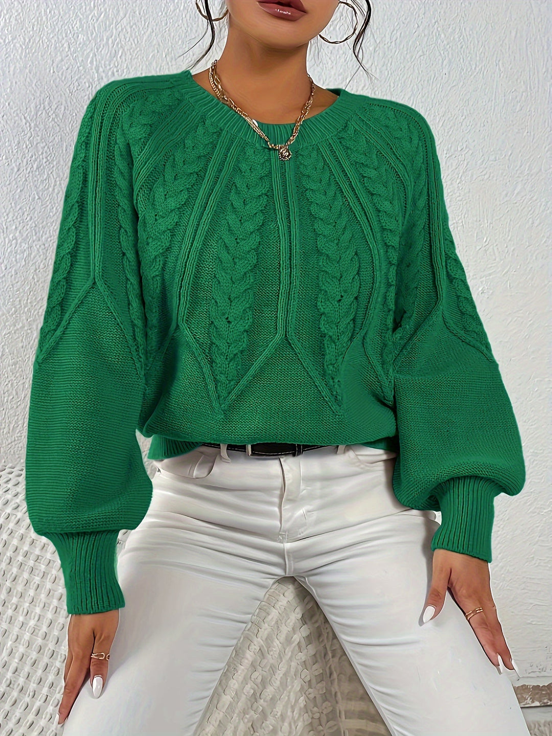Eleanor | Luźny sweter w sploty