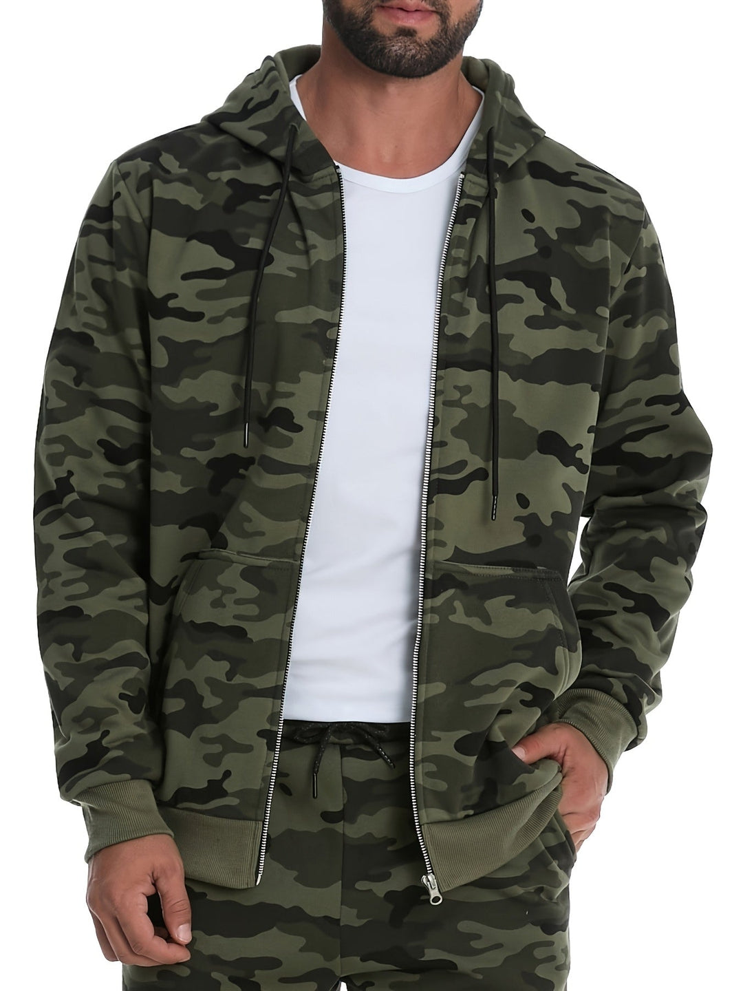 Gavin | Bluza z kapturem na zamek błyskawiczny