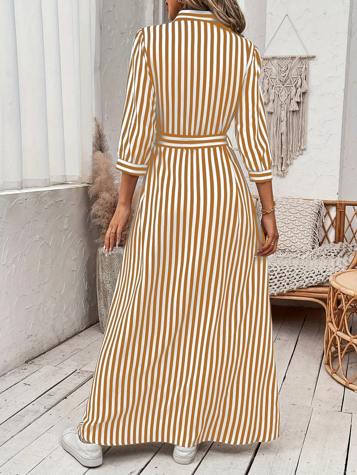Meredith | Sukienka Maxi z Paseczkiem