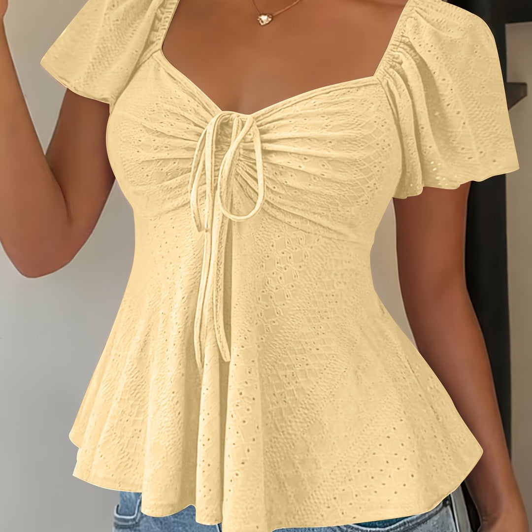 Josephine | Bluzka Peplum z Falbanami