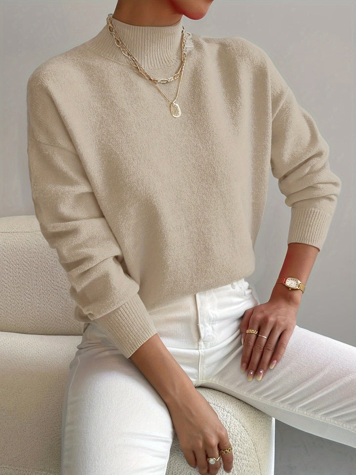 Lorelei | Elegancki Sweter z Mock Neck