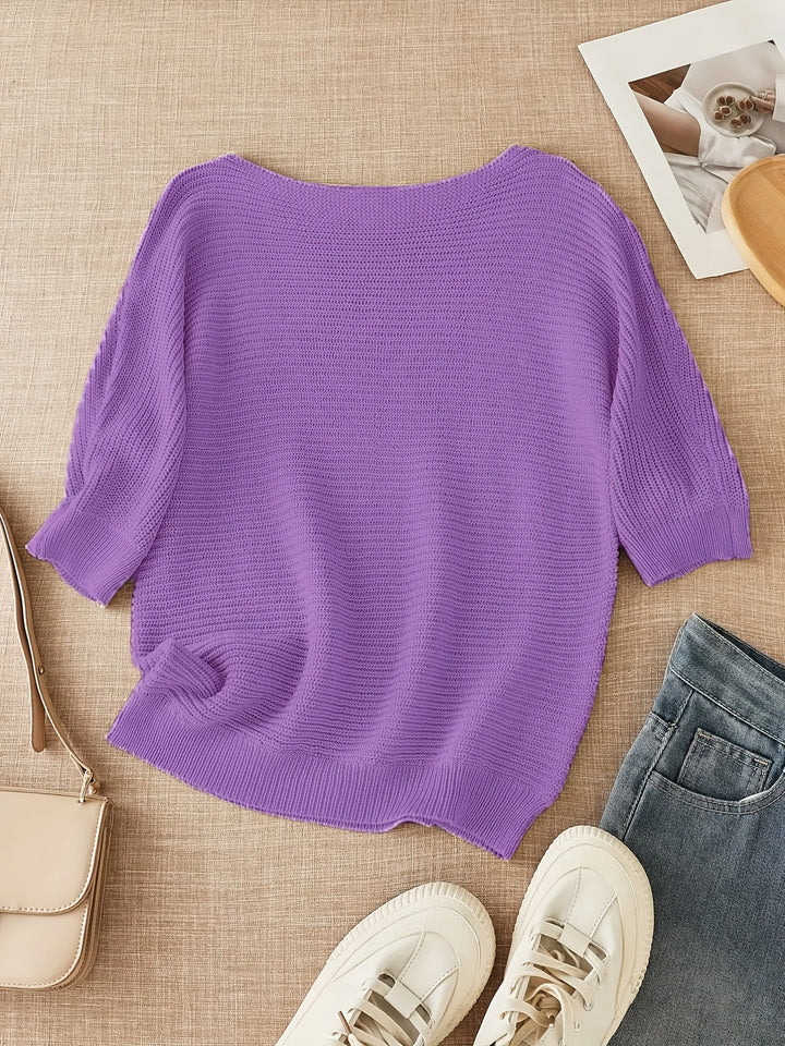 Lena | Luźny sweter z otwartym splotem