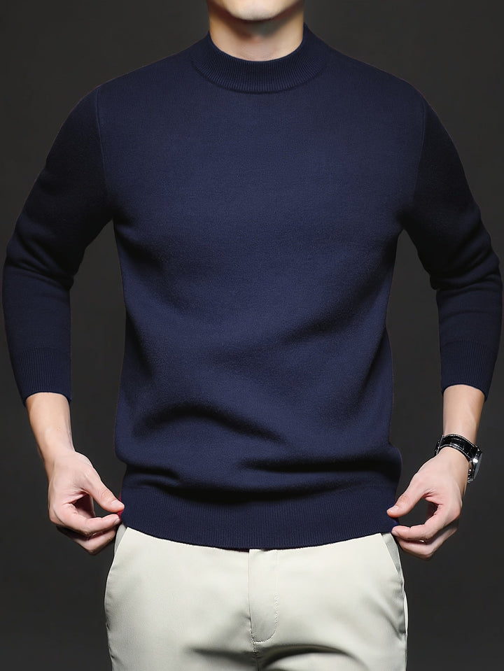 Everett | Elegancki Sweter z Wysokim Kołnierzem