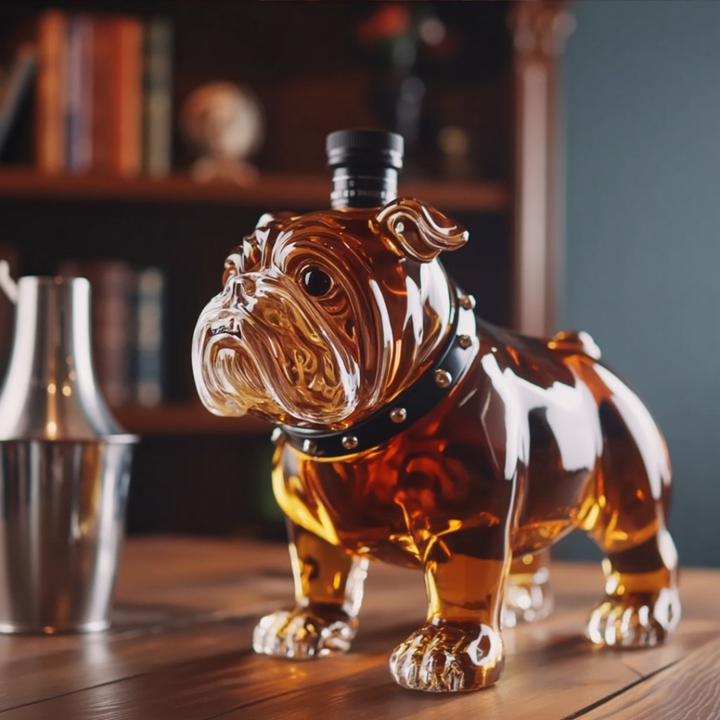 Frank | Butelka Whisky z Wzorem Buldoga