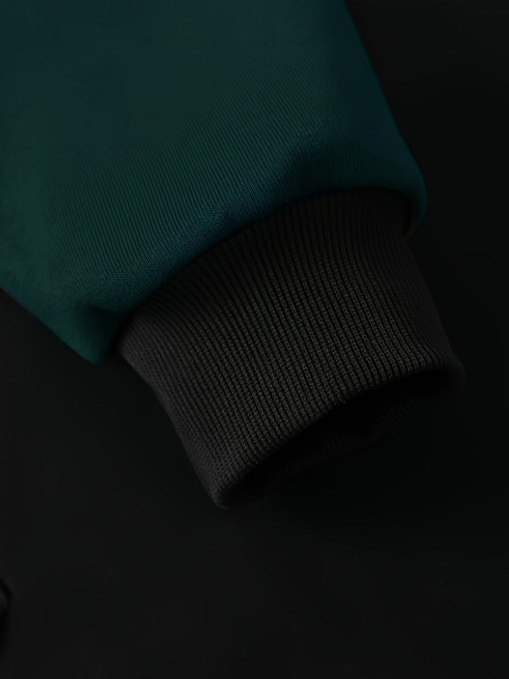 Cedric | Kolorowy Blok Zip-Up Hoodie