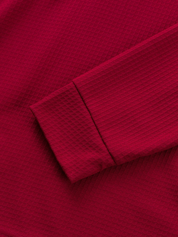 Curtis | Teksturowany Henley z Długim Rękawem