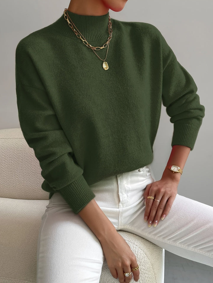 Lorelei | Elegancki Sweter z Mock Neck