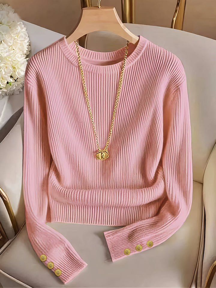 Gretchen | Sweter z ribbowanym mankietem