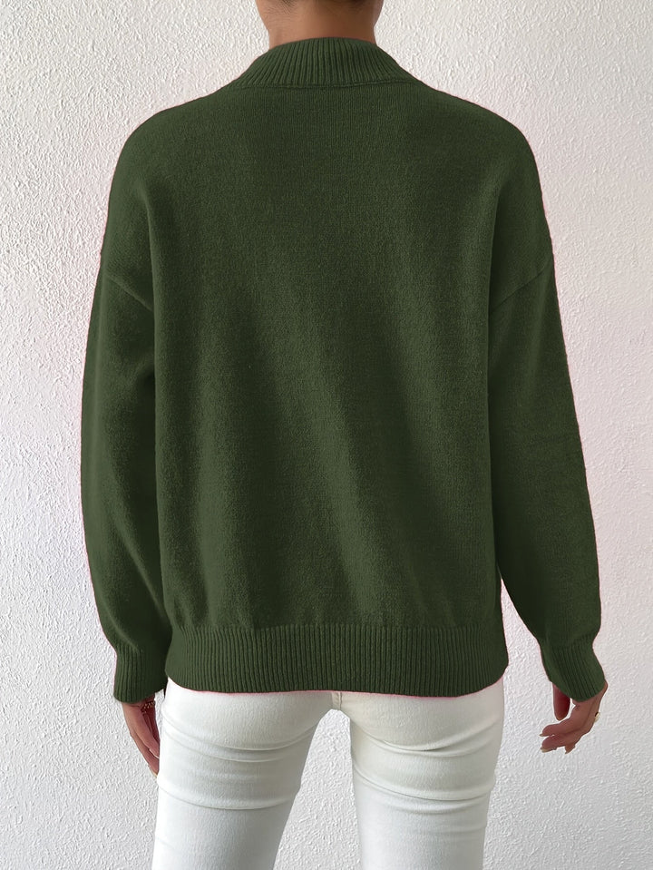Lorelei | Elegancki Sweter z Mock Neck