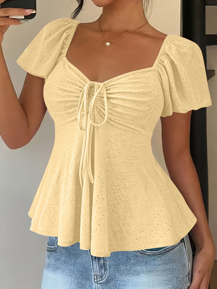Josephine | Bluzka Peplum z Falbanami