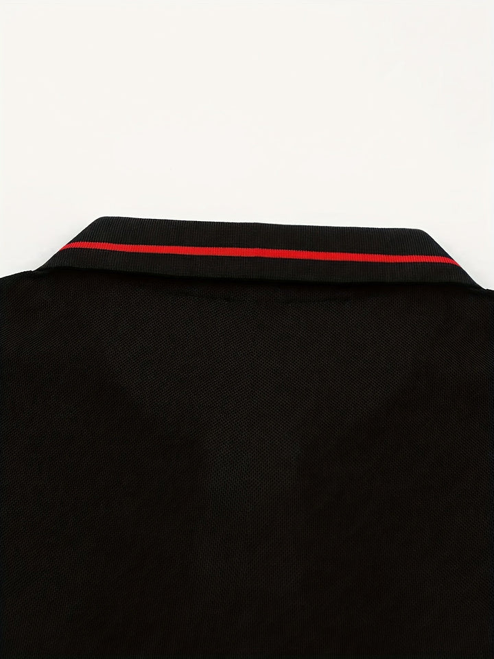 Dalton | Elegancka Koszula Polo z Długim Rękawem