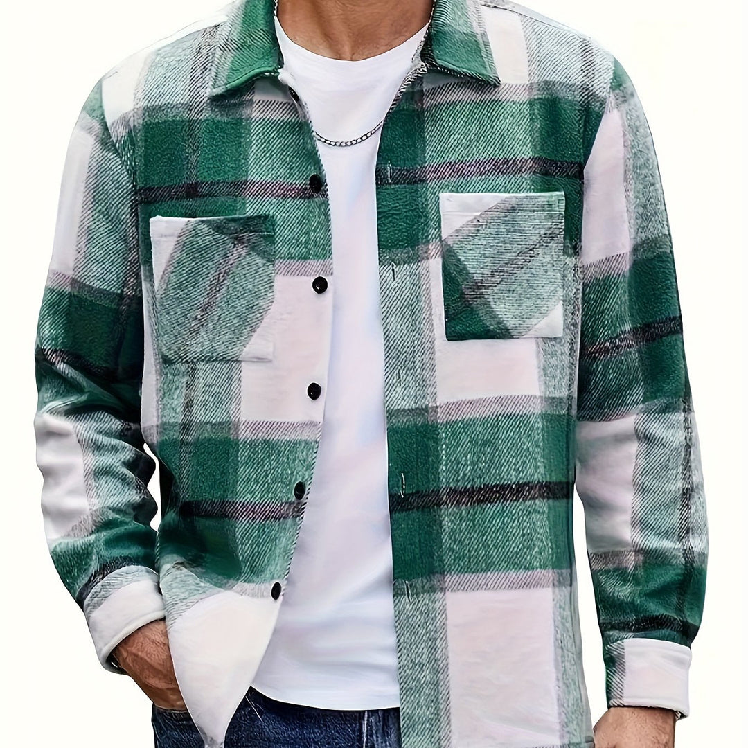 Corbin | Trwała Koszula Overshirt w Kratę