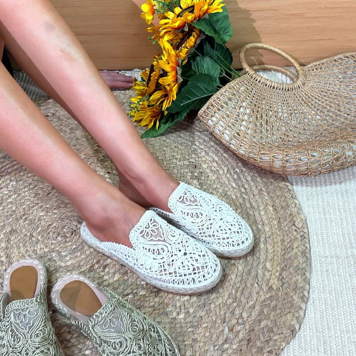 Bonnie | Plecione Klapki Slip-On