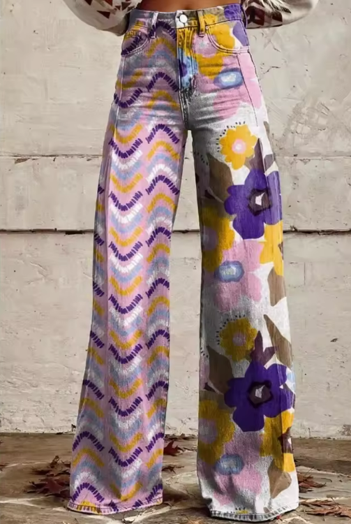 Isadora | Stylowe Spodnie Boho w Wielu Kolorach