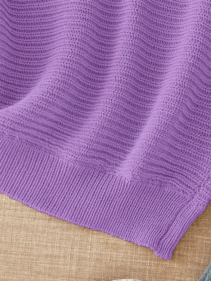 Lena | Luźny sweter z otwartym splotem